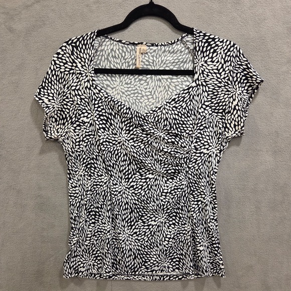 Susan Lawrence Tops - Susan Lawrence Faux Wrap Blouse Top Women's Size PL Business Casual Office‎